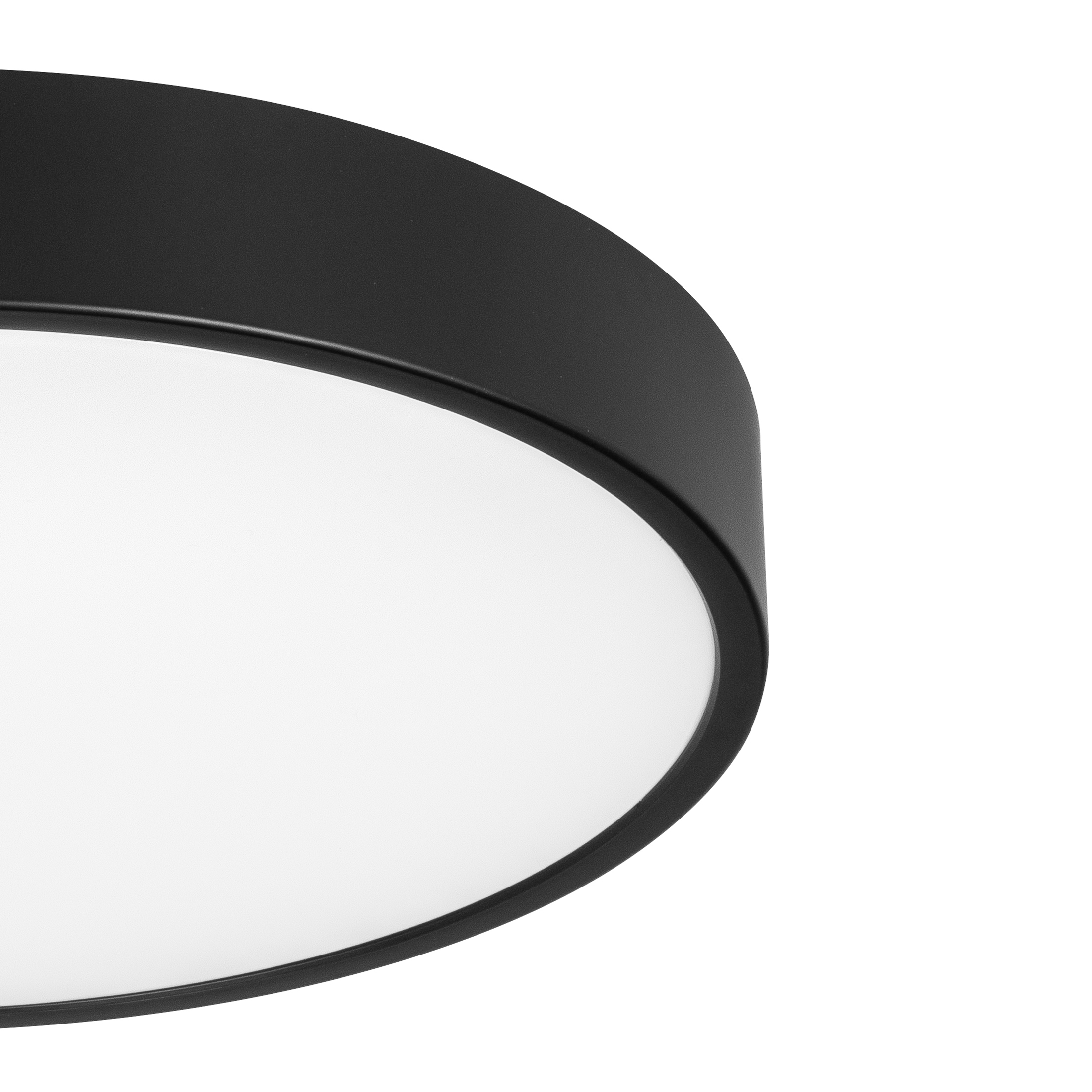 Mainstays 13 in LED Flush Mount Light, 3CCT Black photo 3