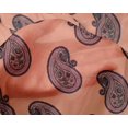 thumbnail image 4 of oneOone Silk Tabby Fabric Paisley Block Printed Craft Fabric BTY 42 Inch Wide, 4 of 4