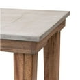 thumbnail image 3 of Asic 23 Inch Side End Table, Sturdy Mango Wood, Open Shelf, Brushed Brown, 3 of 4
