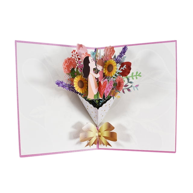 Tarjeta del Día de la Madre, Tarjetas de Felicitación 3D, para Mamá, para Abuela, para Hija, para Esposa, para Hermana, Regalo para Mamá