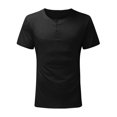 thumbnail image 3 of Leutsin Spring And Summer Men's Casual Short-sleeved Solid Color Blouse, 3 of 8