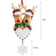 thumbnail image 6 of D-GROEE Christmas Pendant Synthetic Resin Elk Heart Shaped Christmas Pendant Home Decor, 6 of 8