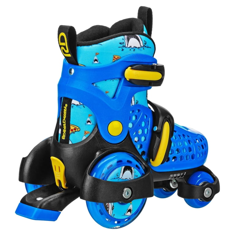 Roller Derby Fun Roll Boy's Roller Skates, Pizza Shark Design photo 2