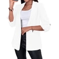 thumbnail image 1 of Blazer de Larga para Mujer, Informal, de Negocios, con Abertura Frontal, para Trabajo y Oficina. S, 1 of 6