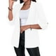 thumbnail image 1 of Blazer de Larga para Mujer, Informal, de Negocios, con Abertura Frontal, para Trabajo y Oficina. M, 1 of 6