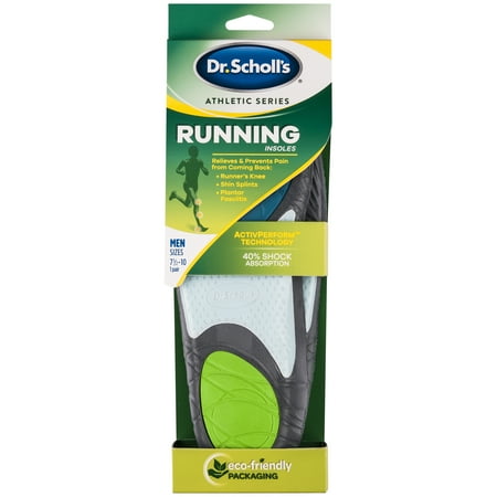 Dr. Scholl’s Running Shoe Insoles for Men (7.5-10) - Inserts to Help Prevent Plantar Fasciitis & More