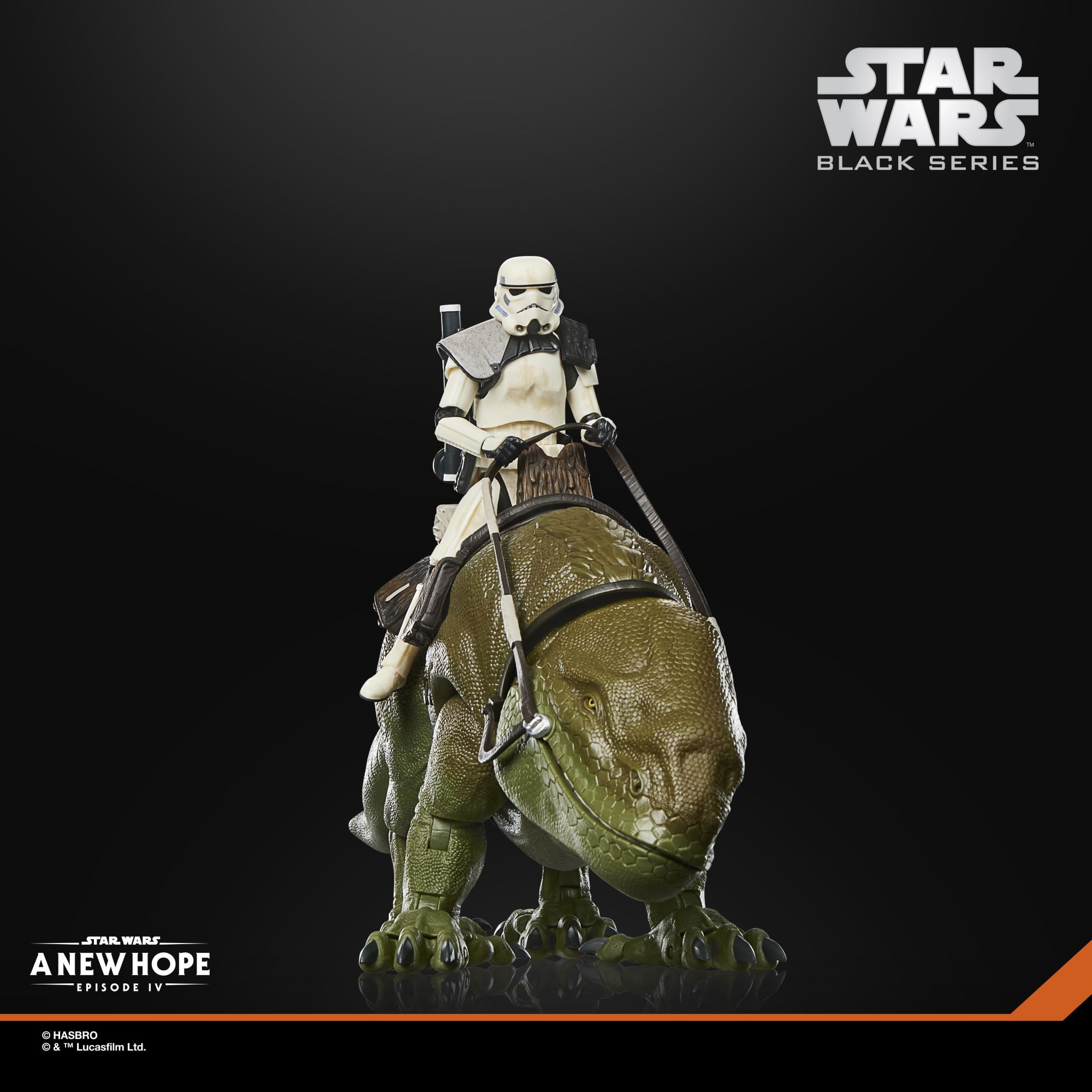 Star Wars Black Series Dewback & Sandtrooper Action Figures (6 in
