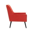 thumbnail image 4 of Riverbay Furniture Chaise Moderne Rembourrée en Tissu de 19 Pieds' en Rouge Piment Orange, 4 of 8