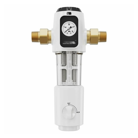 Well Water Filter 40 Micron, TriGol Whole House Sediment Filter, 3/4" MNPT, High Flow Rate 4 T/H, Pre-Filter for Protecting Appliances