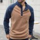 thumbnail image 4 of pstuiky Camisas casuales de manga larga para hombre, Blusa/camisa informal y moderna de color liso con cuello alto y botones para hombre. camisetas de hombre l, 4 of 9