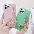 thumbnail image 6 of Compatible with iPhone 13 Pro Max Candy Color Chain Case Bracelet Wrist Strap Cute Pretty Luxury Soft Silicone Ultra Slim Shockproof Protective Cover for Girly Women Green, 6 of 10