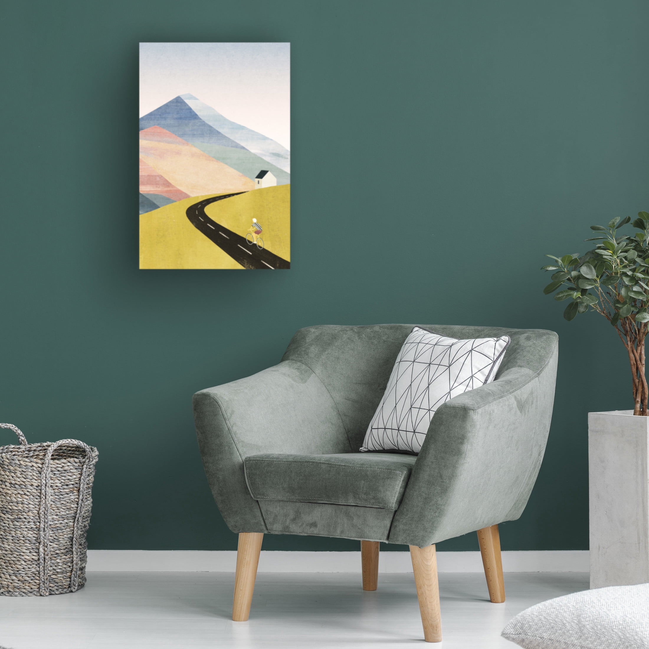 Trademark Fine Art longwayhome Cycling Home Canvas Wall Art