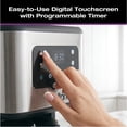 thumbnail image 3 of Salton Stainless Steel Digital Coffee Maker – 14 Cup | Hot & Iced Coffee Modes | 24-Hour Timer | LED Touchscreen Display | Reusable Filter | Anti-Drip Function | Keep Warm (FC2149), 3 of 8