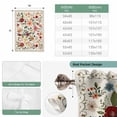 thumbnail image 6 of Watercolor Flowers Balloon Curtains 63 Inch Length for Living Room/Bedroom, Rustic Spring Floral Botanical Beige Rod Pocket Privacy Door Curtains Decorative Tie Up Shade for Window 52"x63", 6 of 8