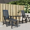 thumbnail image 1 of vidaXL Chaise Longue Anthracite Plastique, 1 of 5