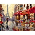 thumbnail image 2 of Anonymous 24x20 White Modern Wood Framed Museum Art Print Titled - Paris, painting, 2 of 4