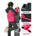 thumbnail image 5 of TACVASEN Women's Winter Waterproof Windproof Snow Ski Jackets Warm Thermal Fleece Thick Hooded Coat with Multi-Pockets for Outdoor Hiking Snowboarding Rose Grey XL, 5 of 8
