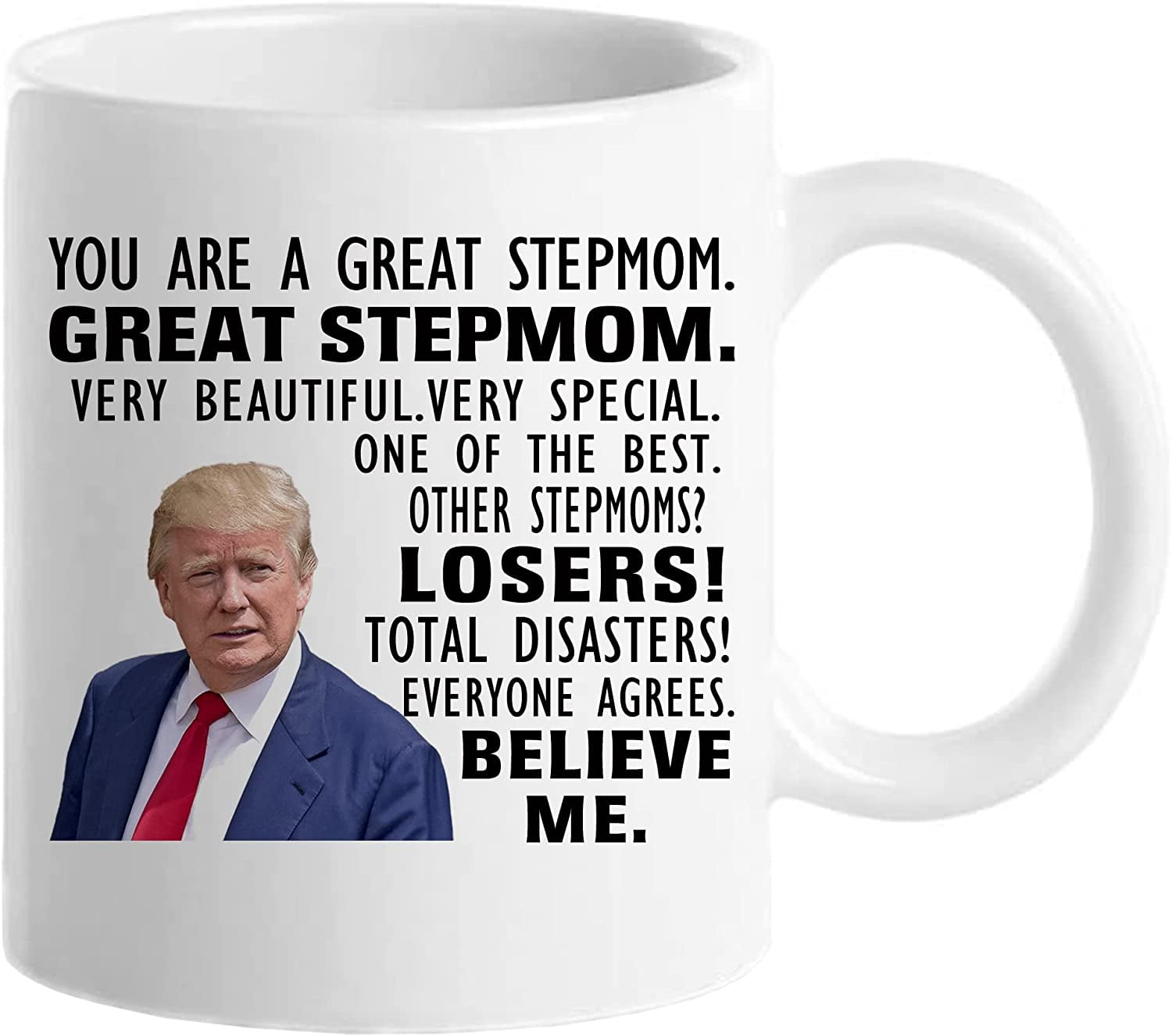 Funny Donald Trump Great Mom Coffee Mug Mothers Day Best Mommy Gift Cup Ever 
