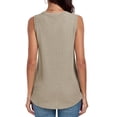 thumbnail image 3 of FIUFY Womens Tank Tops Summer Casual Sleeveless Cute Twist Knot Shirt Blouse Tunics, 3 of 4