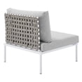 thumbnail image 5 of Modway Harmony 6-Piece Sunbrella? Basket Weave Outdoor Patio Aluminum Sectional Sofa Set in Tan Gray, 5 of 10