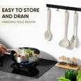 thumbnail image 4 of GEREMF-Silicone Cooking Utensils Set, 7-Piece Kitchen Utensils Set, Heat Resistant Cooking Gadget Tools Slotted Turner, Spoon, Soup Ladle, Pasta Server, Spatula, Tongs for Nonstick Cookware, Khaki, 4 of 4