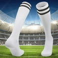 thumbnail image 2 of sususu Womens Striped Socks,Breathable Football Socks Over The Calf Athletic Sports Socks Wicking Thin Performance Socks for And, 2 of 4