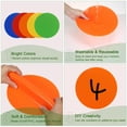 thumbnail image 4 of Marcadores de suelo de cloruro de polivinilo de 9" Uxcell, marcadores de agilidad, conos planos antideslizantes para campo, paquete de 15, 4 of 6