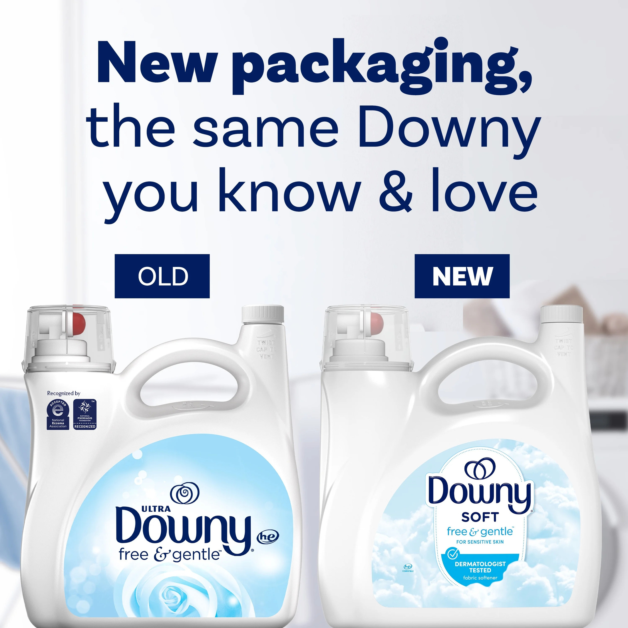 Downy Free & Gentle Fabric Softener, Hypoallergenic, 140 fl oz photo 2