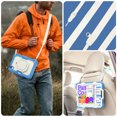 thumbnail image 6 of Case for iPad Mini 7 2024/Mini 6 2021 8.3 inch 7th/6th Gen, 360 Rotating Stand Handle Shoulder Strap Heavy Duty Shockproof Cover, Cream Navy, 6 of 7
