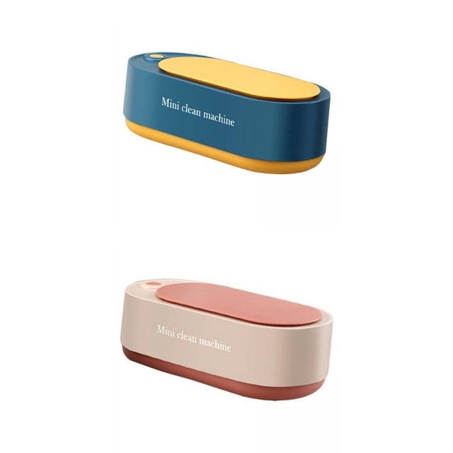 2 Uds Limpiador de Joyería Ultrasónico profesion Hogar Limpieza Profunda de Limpieza para Dentaduras Anillos Collar Monedas Gloria Limpiador ultrasónico