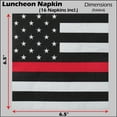 thumbnail image 5 of Havercamp Firefighter-Thin Red Line Party for 16 guests; includes 16 ea. Lg. 9” Plates, Napkins and Cups and 2 - 18” Mylar Balloons in the Beautiful Thin Red Line Flag Pattern., 5 of 8