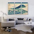 thumbnail image 2 of ARTCANVAS Umezawa Manor in Sagami Province 1830 Canvas Art Print by Katsushika Hokusai - Size: 60" x 40" (1.50" Deep) (3-Piece), 2 of 9