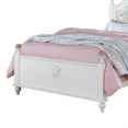 thumbnail image 2 of Bela Full Size Bed w Button Tufted Headboard-White Faux Leather, 2 of 6