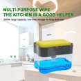 thumbnail image 3 of 2 in 1 Soap Dispenser Pump Sponge Holder Countertop Dishwashing Liquid Container, 3 of 6