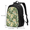 thumbnail image 4 of Yiaed Lilies Flowers Print Laptop Backpack,Business Travel Durable Laptops Backpack with USB Charging Port,Water Resistant College Computer Bag, 4 of 5