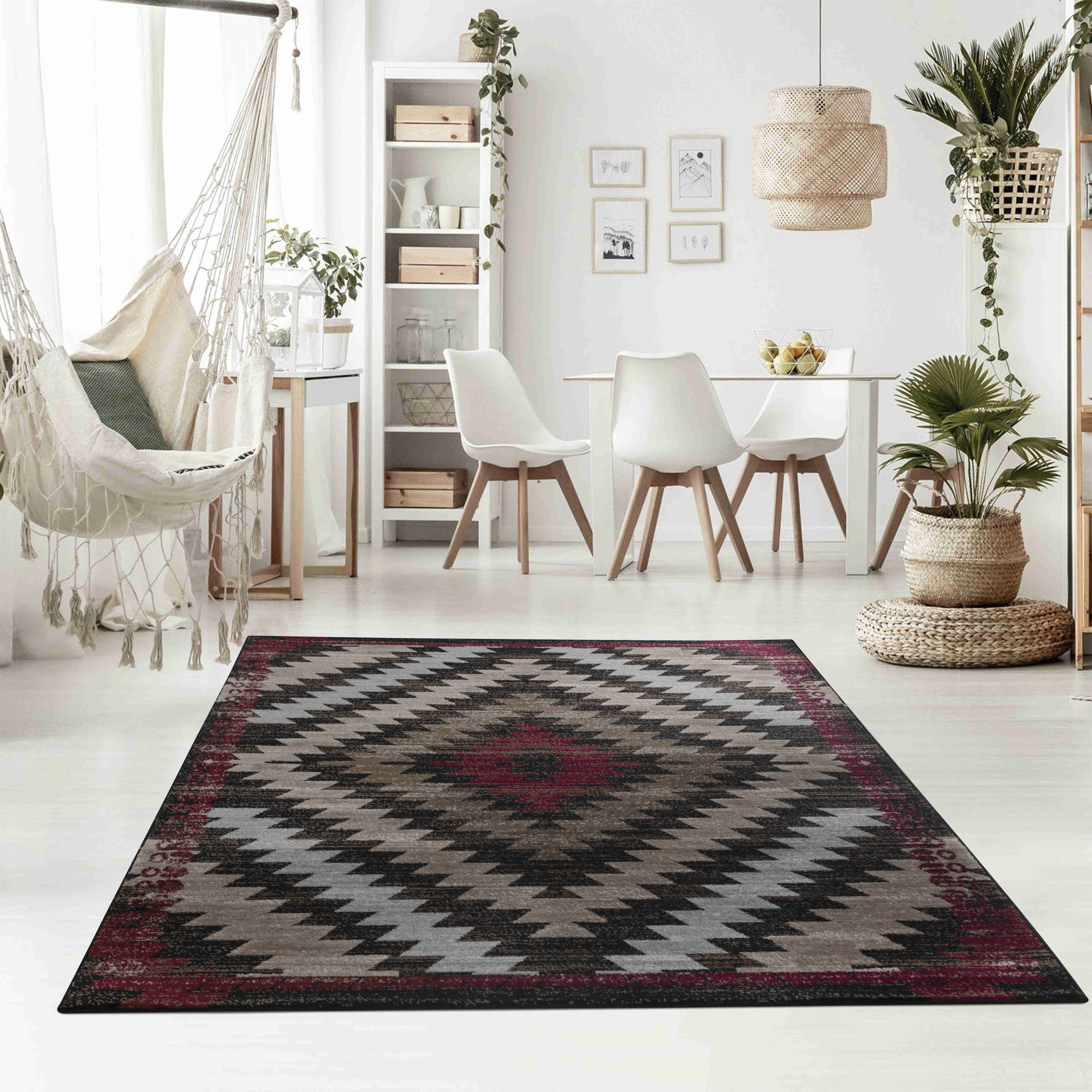 Rug Branch Sakarya Collection Modern Boho Geometric Indoor Area Rug
