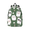 thumbnail image 2 of Rocae Alpaca Faces for Durable Canvas Backpack Leisure Large Bag Travel Rucksack Multi-function Backpack Medium, 2 of 8