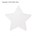 thumbnail image 2 of Llavero de plástico Portátil DIY Pre-perforado Reutilizado de arte transparente Transparente Artesanías Haciendo protección Pintura de película Llavero estrella 7.5 cm 2.5mm Guardurnaity HA012414-29, 2 of 7