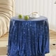 thumbnail image 1 of Round Tablecloth Glitter Wedding Glitter For Wedding Parties 47x47 Inches In A Variety Of Colors, 1 of 6