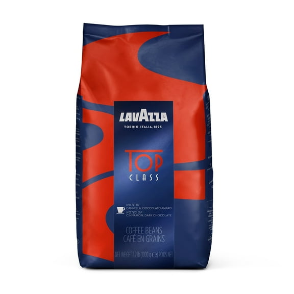 Lavazza Top Class Whole Bean Coffee, Arabica and Robusta Blend, 2.2 lb Bag (Pack of 1)