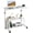 White, variant on BoldGear Height Adjustable Standing Desk with Power Outlets, 31.5 x 15.75 x 26.4-41.5 Inches, Modern Vintage Style, Walnut Finish, Perfect for Office, Working, Writing
