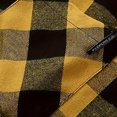thumbnail image 5 of Men's Fashion Trend Checkered Hooded Sportswear, Casual Long Sleeve Sweatshirt, Street Style Top for Urban Outings, Christmas, Fall Winter, Stylish Daily Wear,Yellow,S, 5 of 5