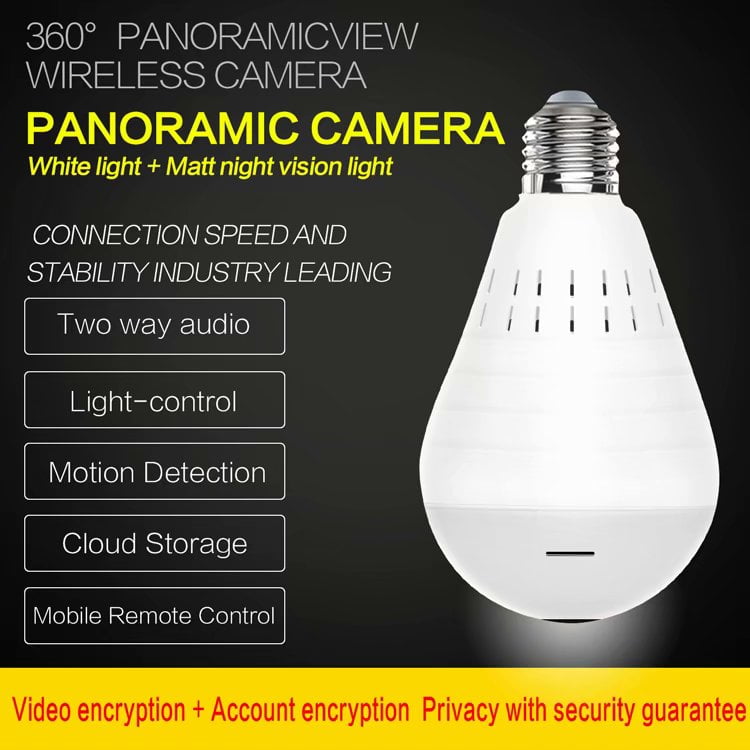 light bulb wireless camera