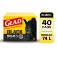 thumbnail image 1 of Glad Black Garbage Bags - Regular 74 Litres -, 1 of 7
