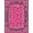 Pink, Pattern 1, variant on ODIKA 4'x6' Machine Washable Non-Slip Area Rug, Vintage Ranch Spotted Holiday Decorative Accent High Traffic Rug, Pink, 613995