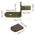 thumbnail image 2 of Shelf Support Pegs, 40 Pack 5mm L-Shaped Shelf Pin with Rubber Sleeve, Bronze Tone, 2 of 5
