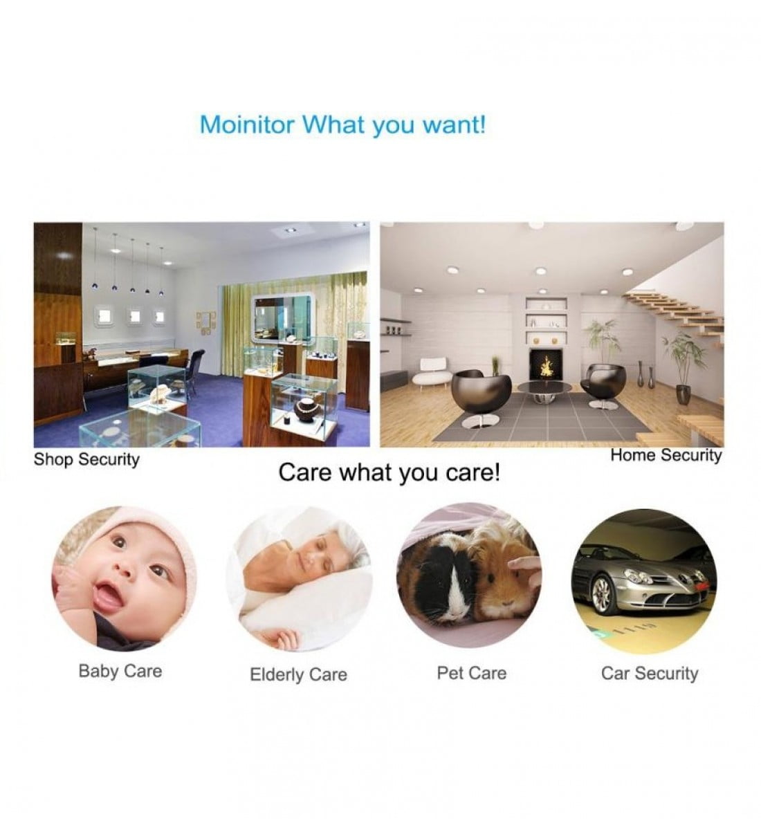 4K Ultra HD WiFi Mini Camera Wireless Motion Detection Security System Video Camera Monitor Baby Office Cam Camcorder Kid FOR Home, Kids, Baby, Pet monitoring cam