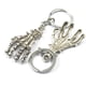 thumbnail image 4 of Plata cráneo manos palma llavero coche bolsa llavero joyería, 4 of 9