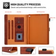 thumbnail image 4 of Dteck Fire HD 10 2021 Case - Folio PU Leather Smart Case Cover with Auto Wake/Sleep & Card Slots Compatible with All-New Amazon Fire HD 10 11th Generation / Fire HD 10 Plus 2021,Brown, 4 of 6