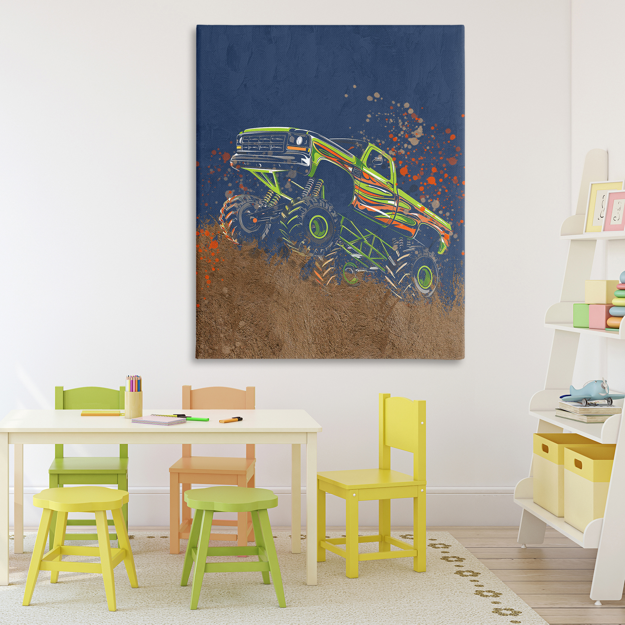 My Jam Truck Adventure Canvas Wall Art, design by Kim Allen